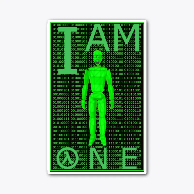 I AM ONE STICKER